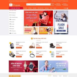 theme bán hàng giống Shopee