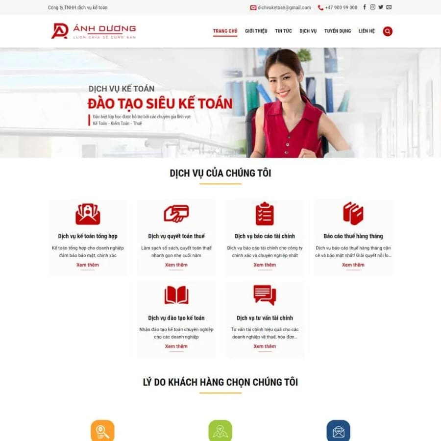 theme dịch vụ kế toán