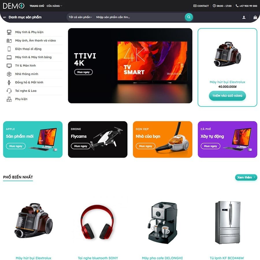 theme điện máy