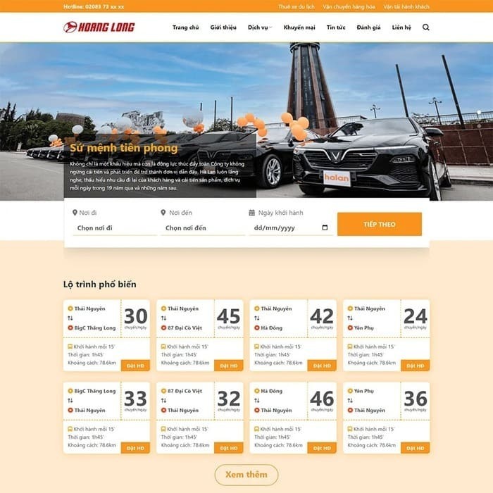 theme nhà xe