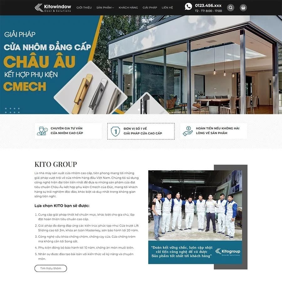 theme nhôm kính