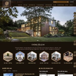 mẫu web công ty kiến trúc
