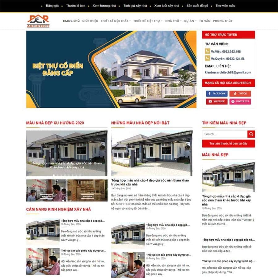 theme công ty xây dựng