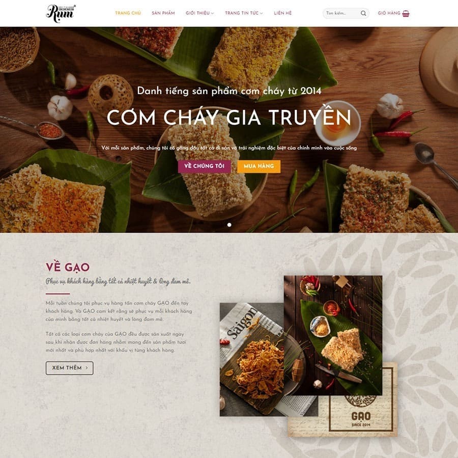Web Cơm cháy