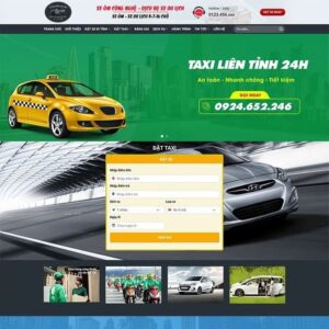 theme dịch vụ taxi