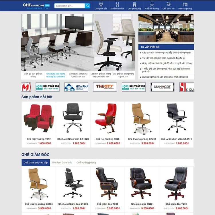 Web Ghế văn phòng