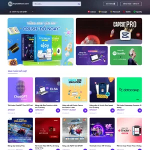 Web shop tài khoản