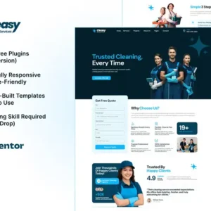 Cleasy – Cleaning Services Elementor Template Kit