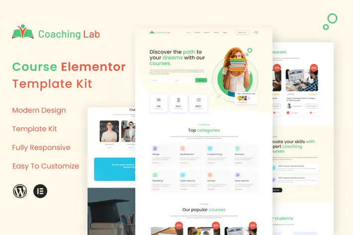 Coaching -Lab – Coaching -Center -Elementor- Template -Kit