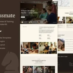 Chessmate – Chess Club Courses & Training Elementor Template Kit