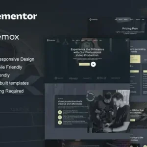 Cinemox – Video Production Company Elementor Pro Template Kit
