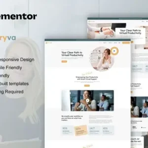 Claryva – Virtual Assistant Elementor Template Kit