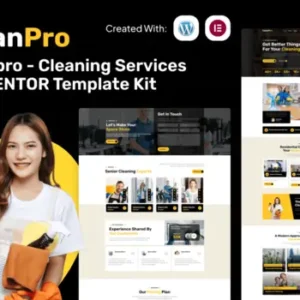 Cleanpro – Cleaning Services Elementor Template Kit