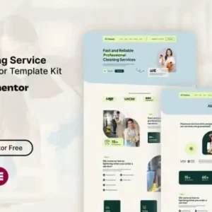 Cleansy – Cleaning Service Elementor Template Kit