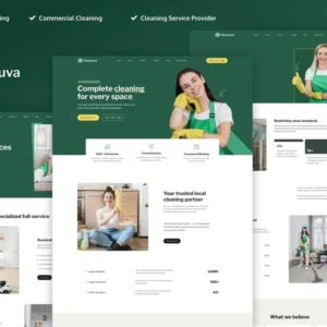 Cleanuva – Cleaning Services Elementor Pro Template Kit