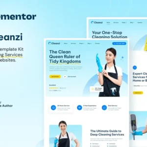 Cleanzi – Cleaning Services Elementor Template Kit