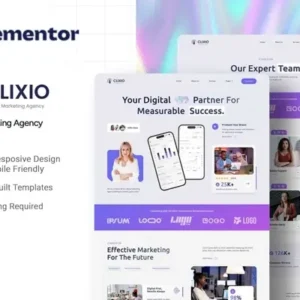 Clixio – Digital Marketing Agency Elementor Template Kit