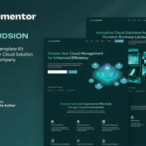 Cloudsion – Cloud Solution & SaaS Company Elementor Template Kit