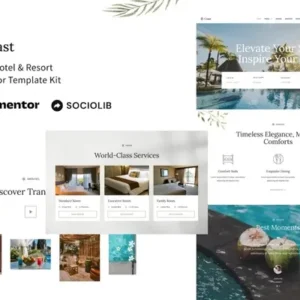 Coast – Luxury Hotel & Resort Elementor Template Kit