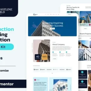 Coastline Build – Construction & Building Renovation Template Kit