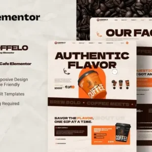 Coffelo – Coffee Shop Cafe Elementor Template Kit