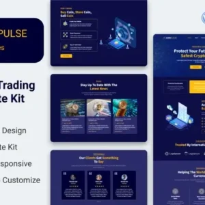 Coinpulse – Crypto Currency & Trading Elementor Template Kit