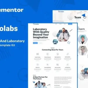 Colabs – Research & Laboratory Elementor Template Kit