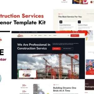 ConsAlfa – Construction Services Elemenor Template Kit
