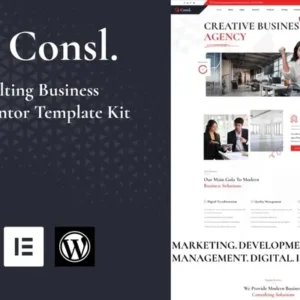 Consl – Consulting Business Elementor Template Kit