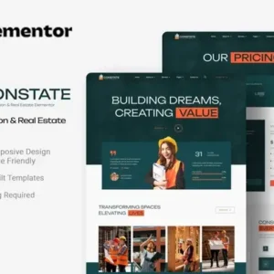 Constate – Construction & Real Estate Elementor Template Kit