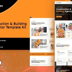 Conston – Construction Building Elementor Template Kit