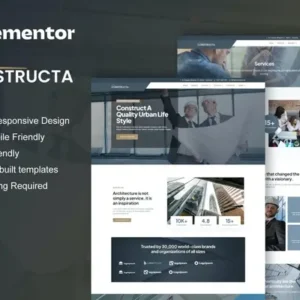 Constructa – Construction & Building Elementor Pro Template Kit
