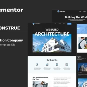 Construe – Construction Company Elementor Template Kit