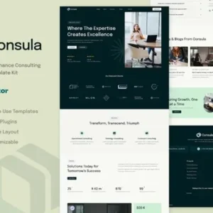 Consula – Business and Finance Consulting Elementor Template Kit