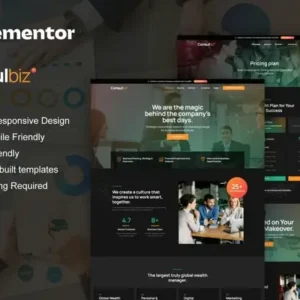 ConsulBiz – Business Consultant Elementor Template Kit