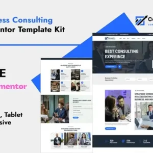 Consultfa – Business Consulting Elementor Template Kit
