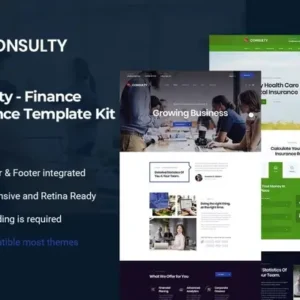 Consulty – Finance Consulting Elementor Template Kit