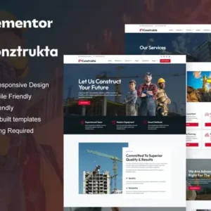 Conztrukta – Construction Service Elementor Template Kit