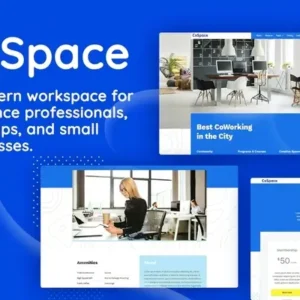 CoSpace Coworking – Modern Workspace Elementor Template Kit