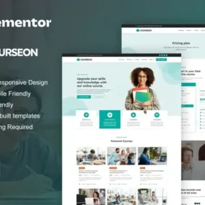 CourseOn – Online Course & Education Elementor Template Kit