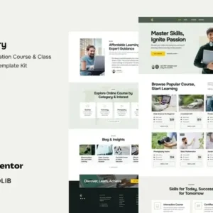 Coursery – Online Education Course & Class Elementor Template Kit