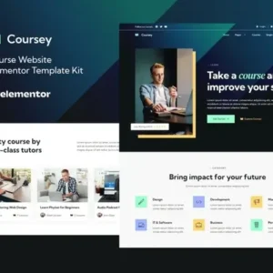 Coursey – Online Courses Elementor Template Kit