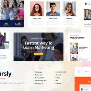 Coursly | Education & Offline Course Elementor Template Kit