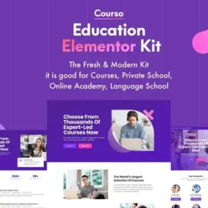 Courso – Online University & Courses Elementor Template Kit