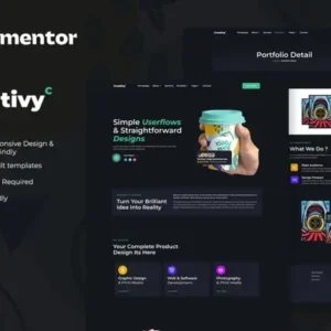 Creativy – Creative Agency & Portfolio Elementor Template Kit