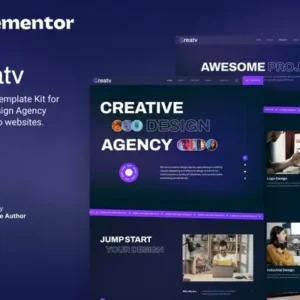 Creatv – Creative Design Agency Elementor Template Kit
