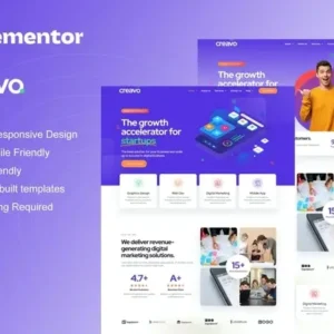 Creavo – Creative Agency & Digital Marketing Elementor Template Kit