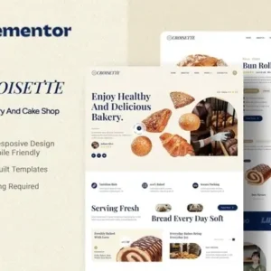 Croisette – Modern Bakery and Cake Shop Elementor Template Kit