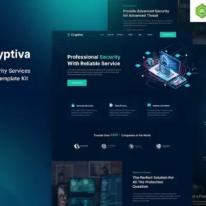 Cryptiva – Cyber Security Services Elementor Template Kit