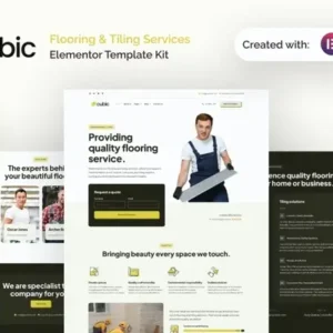 Cubic Flooring & Tiling Services Elementor Template Kit